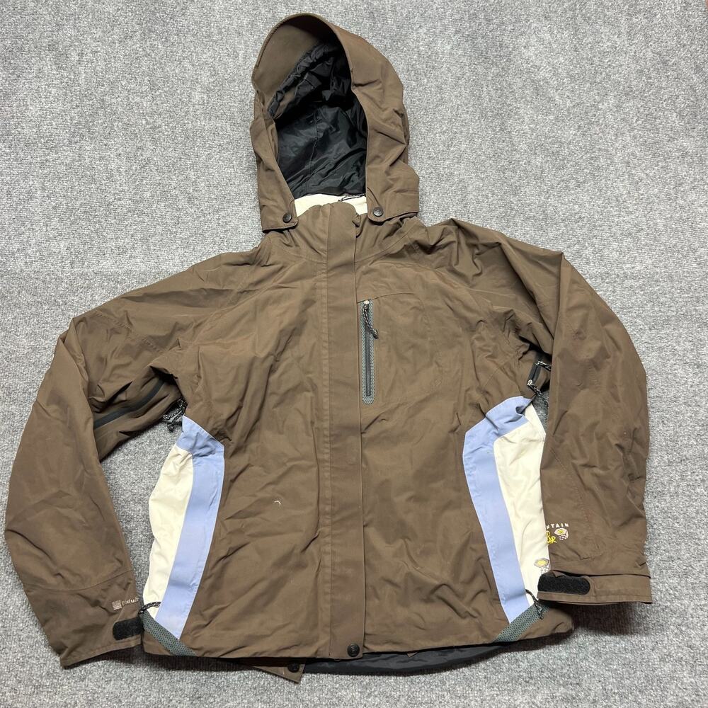Mountain Hardwear Ski Jacket Womens M Hooded Brown Snow